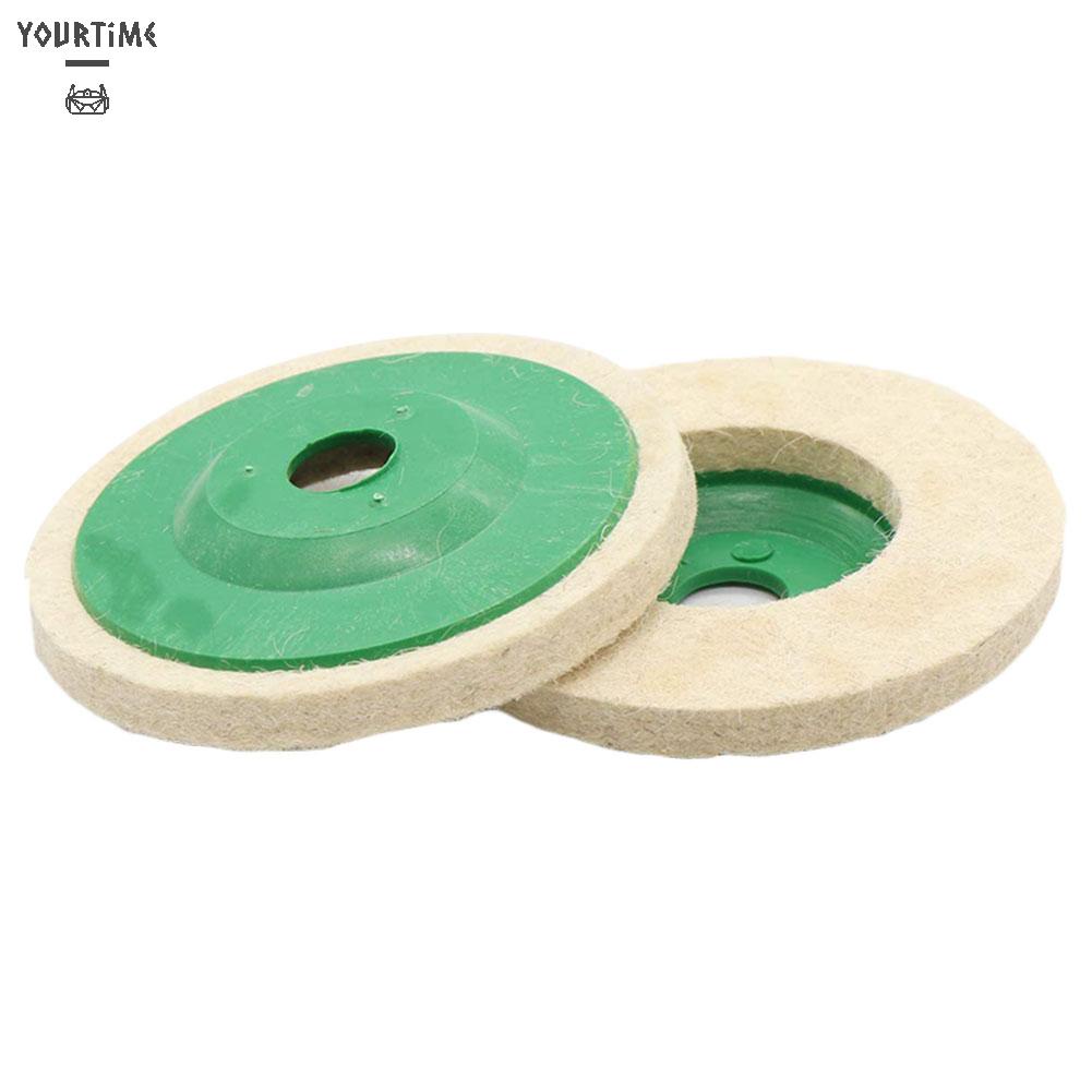 Set 5 Đĩa Nỉ Đánh Bóng Kính / Kim Loại / Kim Loại / Thủy Tinh 4 inch 125mm