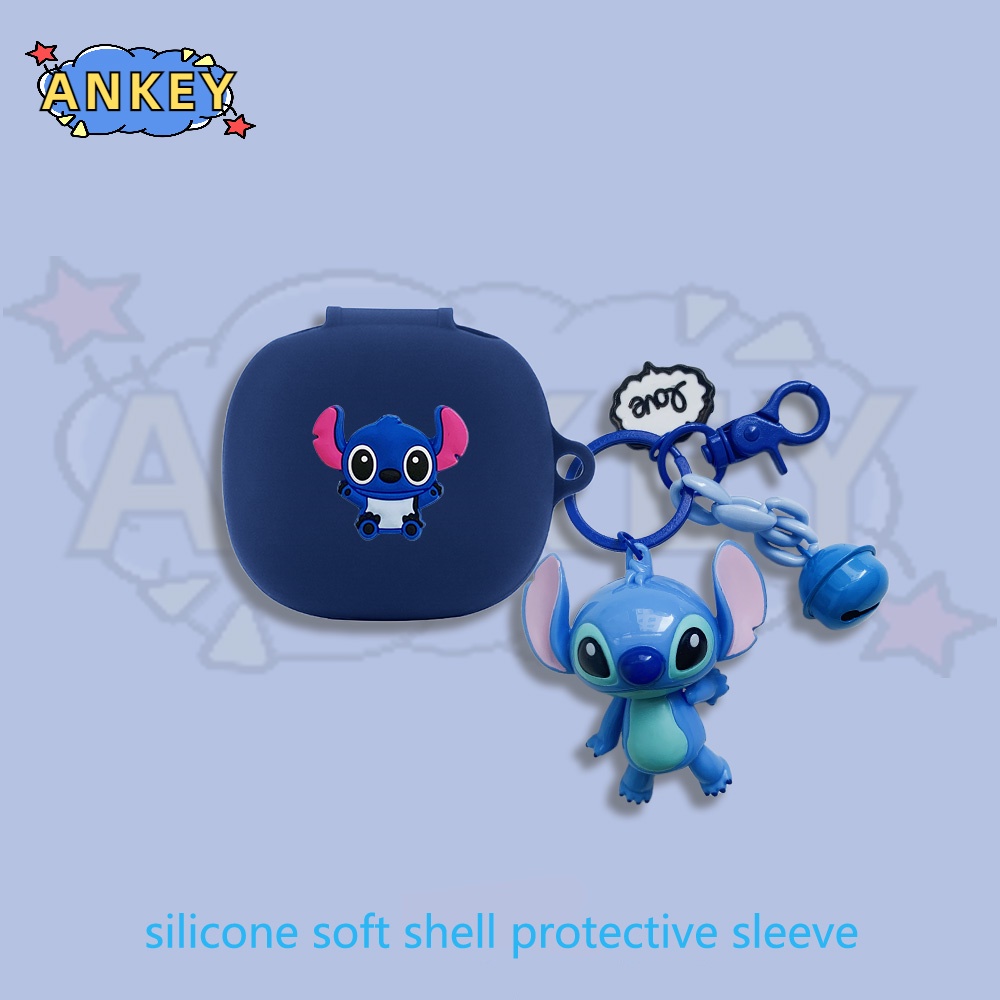 For Samsung Galaxy Buds FE / Buds 2 Pro / Buds Live Case Cute Duck Earphone Silicone Earbuds Soft Protective Headphone Cover Headset Skin with Pendant
