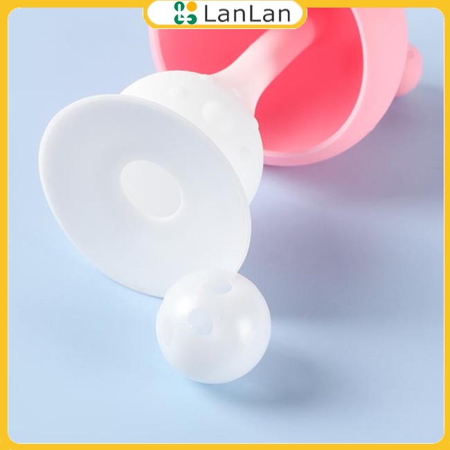 Lanlan Dụng Cụ Cho Bé Ăn Bằng Silicon Hình Nấm