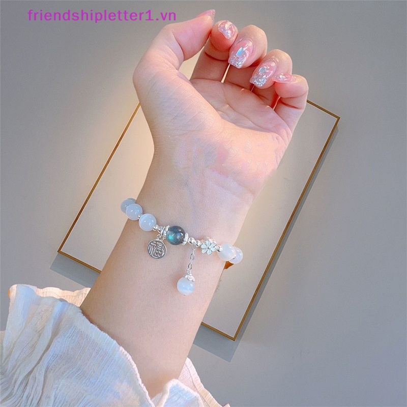 Vòng Đeo Tay Chuỗi Hạt Đá opal Pha Lê Nhẹ Đơn Giản Thời Trang Cho Nữ } Thời Trang} Co Giãn