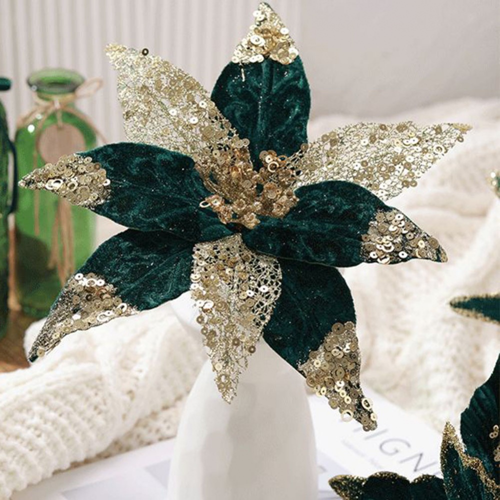 Hoa Bằng Vải + Nhựa Trang Trí Giáng Sinh