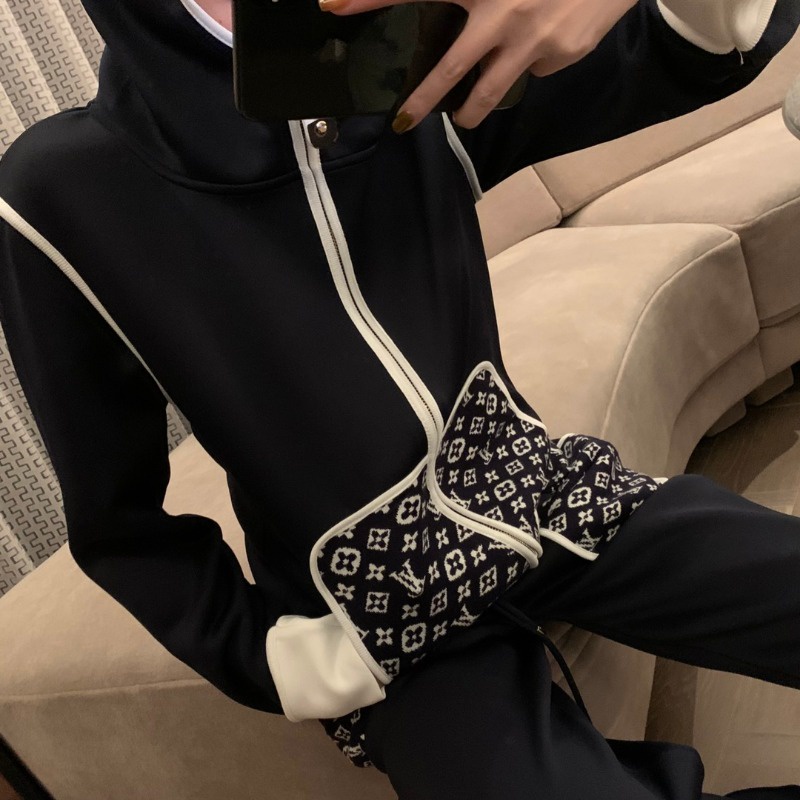Set Áo hoodie Tay Dài + Quần Dài Phong Cách Thu Đông Mới 2023