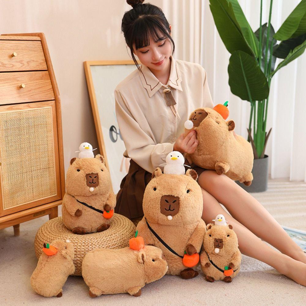 Thú nhồi bông MMULCK Capybara mềm mại đáng yêu trang trí nội thất