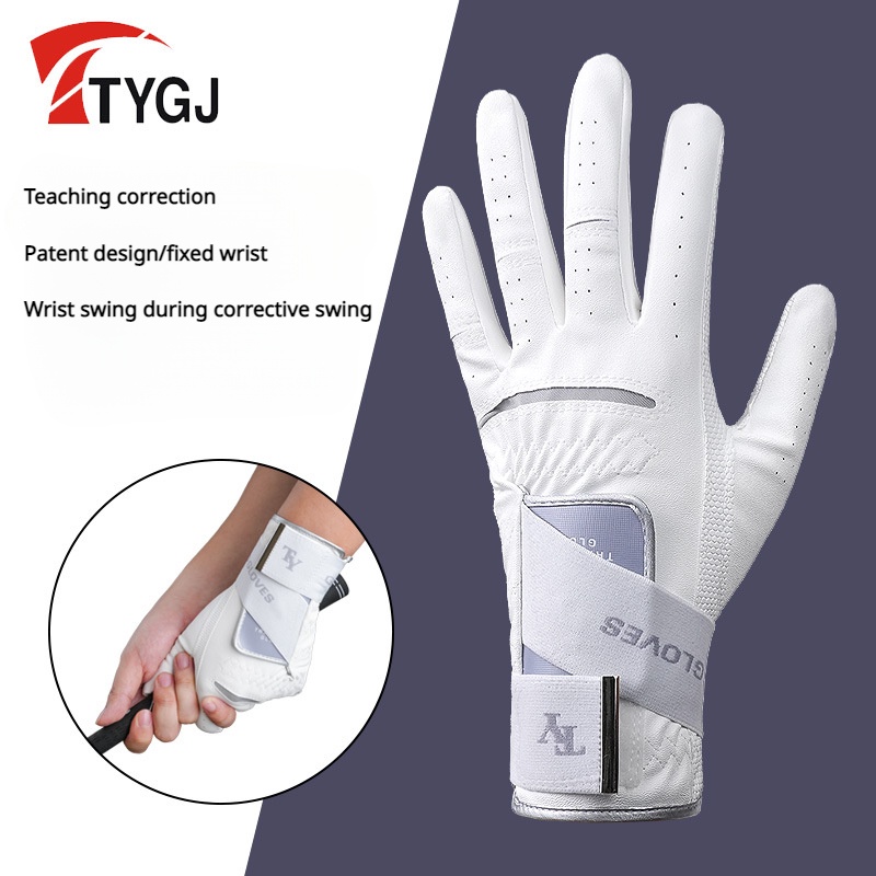 TTYGJ 1pcs Straight Wrist Golf Găng tay cho người mới bắt đầu thực hành Găng tay chống trượt thoáng khí cho nam giới
