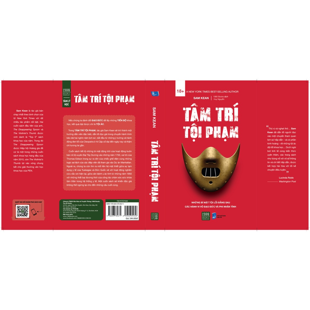 Sách - Tâm trí tội phạm - Sam Kean