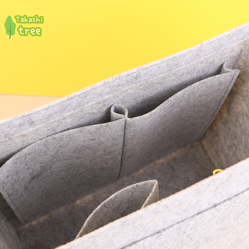 Túi Đựng Túi Xách Cầm Tay mini Bằng Vải Nỉ Lót Bên Trong