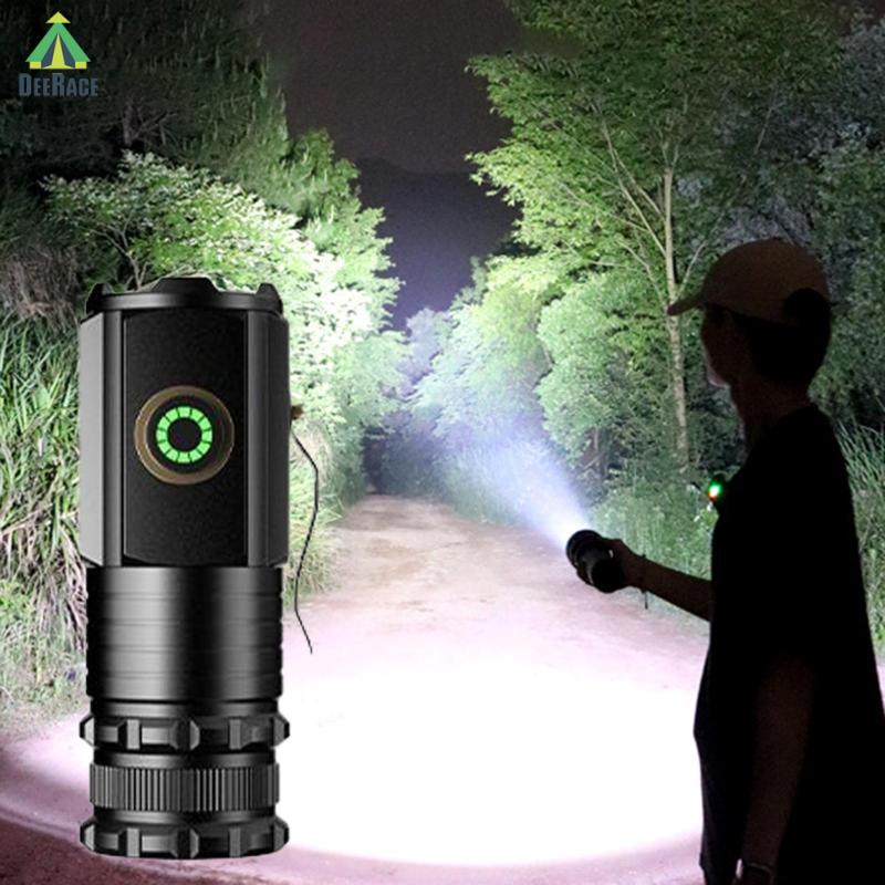 Đèn pin cầm tay mini không dùng pin có thể sạc lại DeeRace