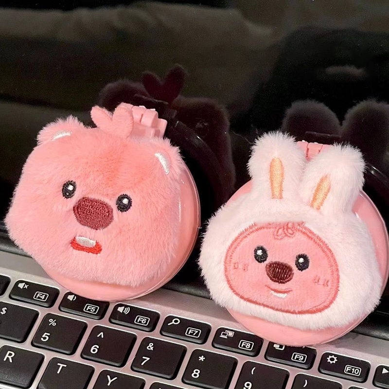 Lược Chải Tóc Gắn Gương Hình Búp Bê Hoạt Hình Dễ Thương