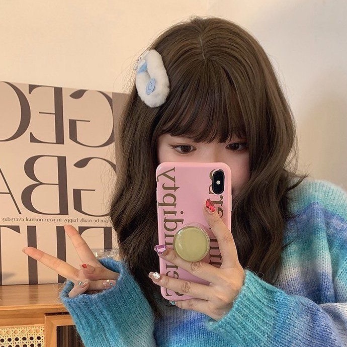 Kẹp Tóc Lông Nhung Họa Tiết Hoạt Hình Dễ Thương Thời Trang Mùa Thu 2023