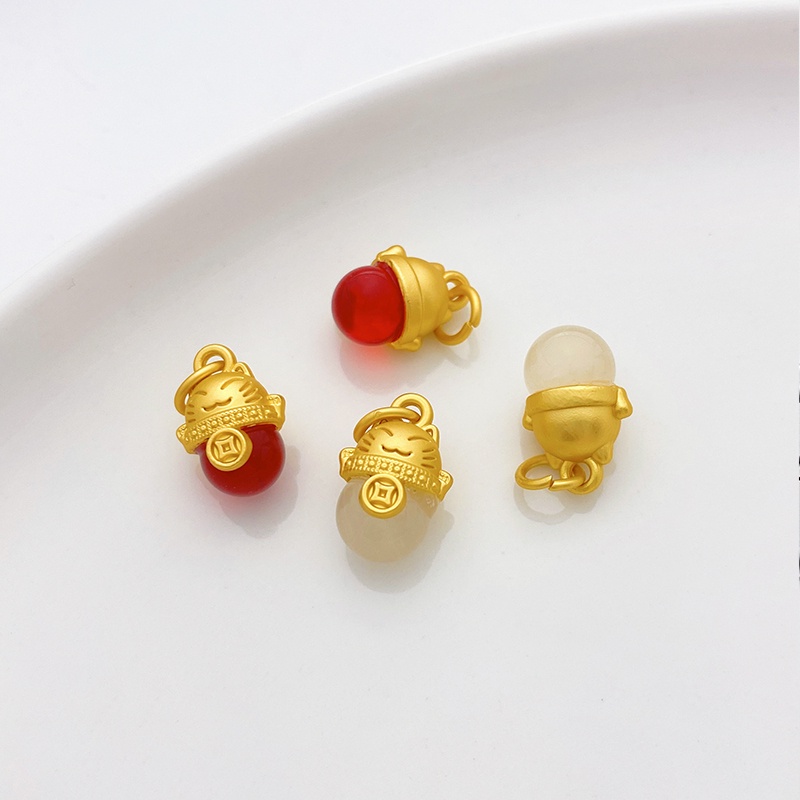 Mặt Dây Chuyền Hình Mèo May Mắn Nhiều Màu Sắc diy