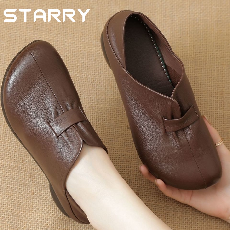 STARRY dép sandal nữ dép đi biển dép đế cao Thoải Mái Xinh Xắn  Phù hợp Độc lạ Đàn hồi Phối hợp dễ dàng FLF23A0UI5 43Z231025