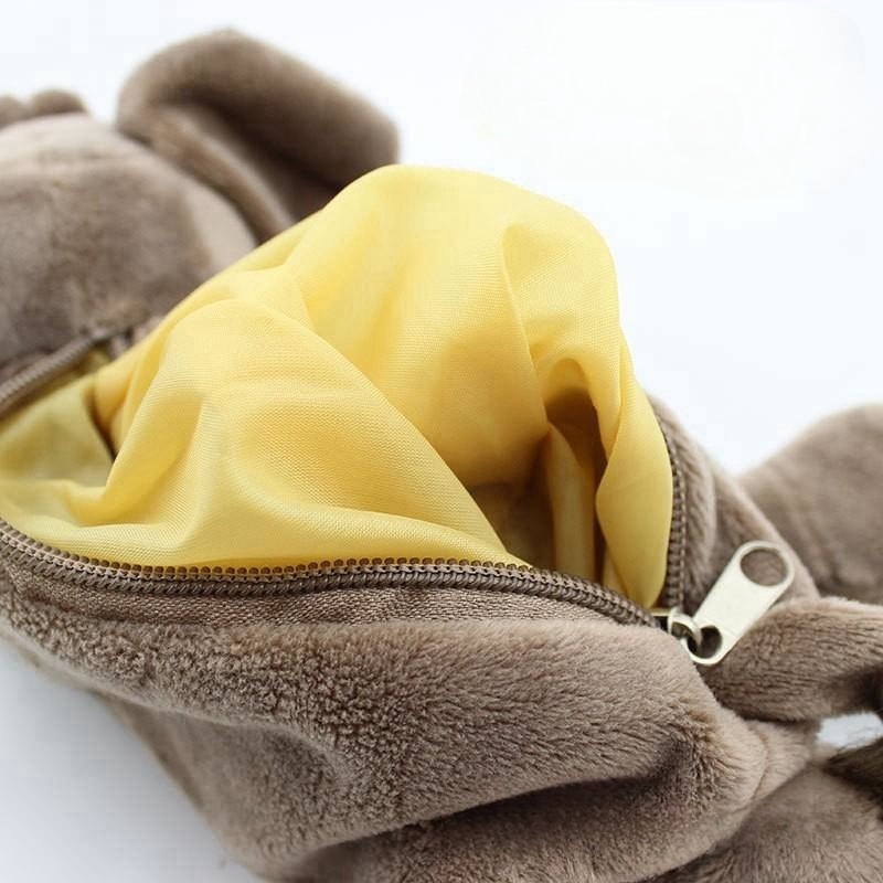 Túi Đựng Bút Bằng Vải Bông Họa Tiết Hoạt Hình Động Vật Sáng Tạo Kiểu Hàn Quốc Cho Bé