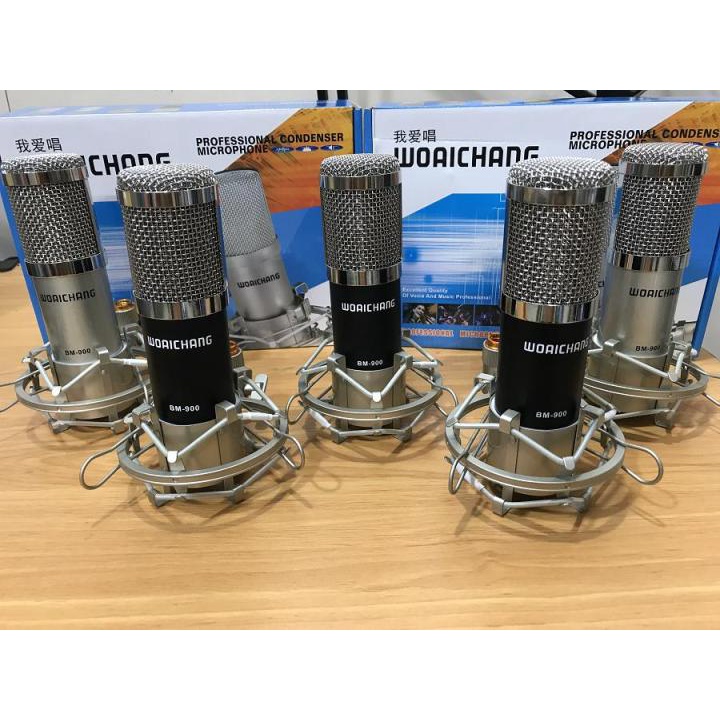 Combo Bộ Thu Âm Livestream Sound Card X5 Mic Thu Âm Woaichoang BM900 Bộ Hát Karaoke Live Stream Chuyên Thu Âm Thanh H