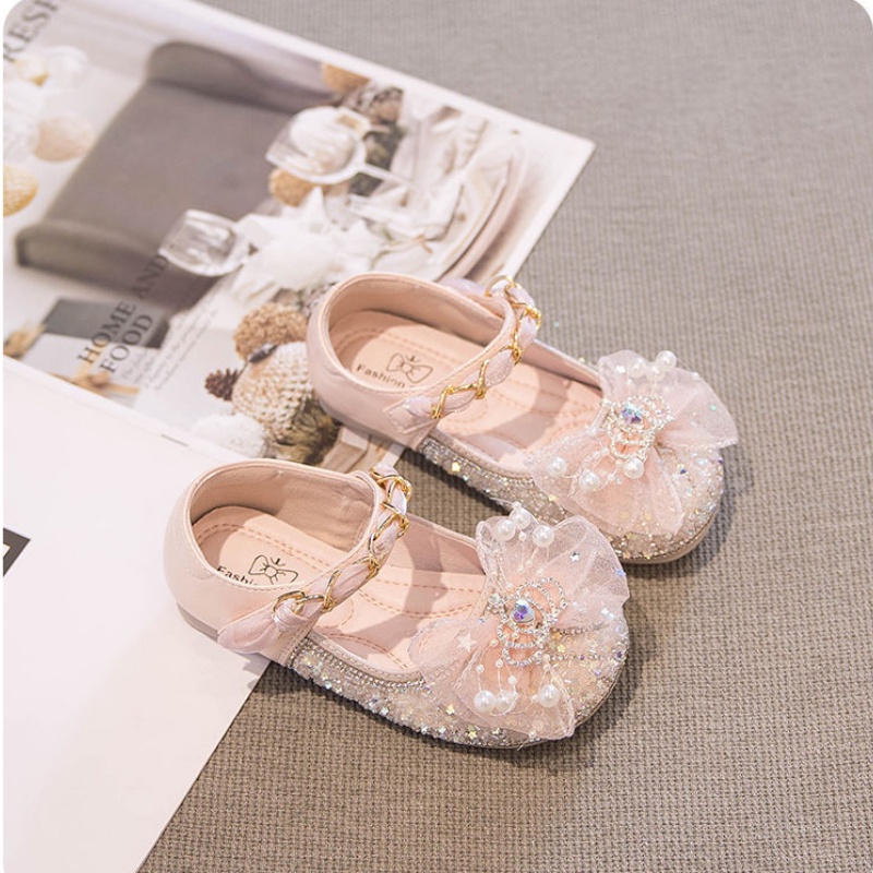 Doremi Giày Lười Thiết Kế Xinh Xắn Cho Bé GáiThời Trang Giày Đính Pha Lê Xinh Xắn Cho Bé GáiMặc Thoải Mái