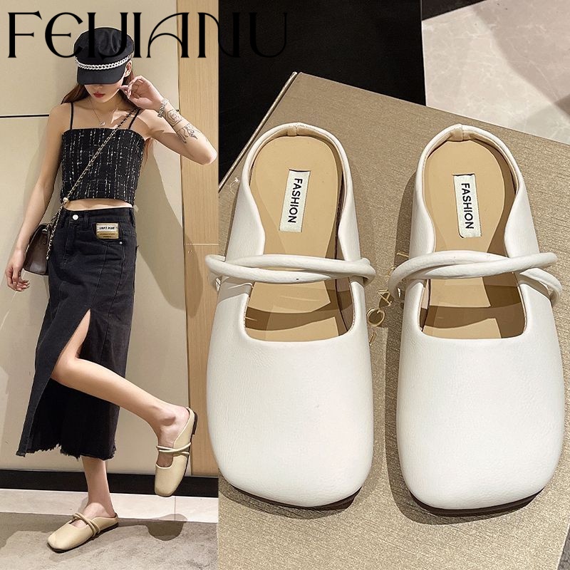 FEIJIANU  Dép sandal nữ Hở Ngón Đế Dày Phóng khoáng Chống bám bụi Độ bền cao Đàn hồi tốt FDL23A0XVG 43Z231027