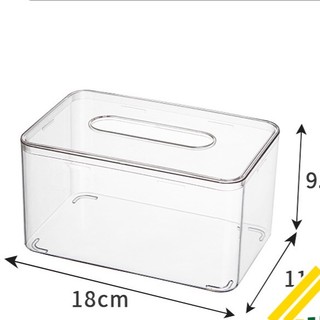 (CÓ SẮN) Hộp Đựng Khăn Giấy Rút Trong Suốt Phòng Khách, Hộp Khăn Giấy Decor Để Bàn Siêu Sang [Haza Home Decor]