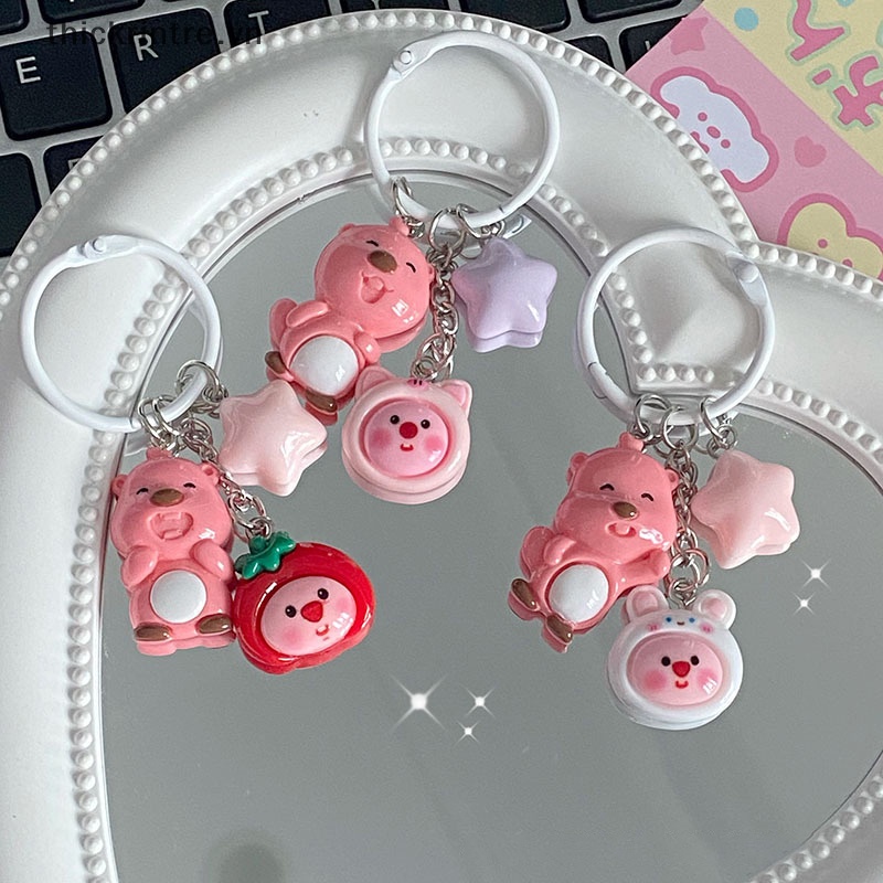Th Móc Khóa Hoạt Hình loopy beaver Dễ Thương Phụ Kiện Ba Lô Làm Quà Tặng diy vn