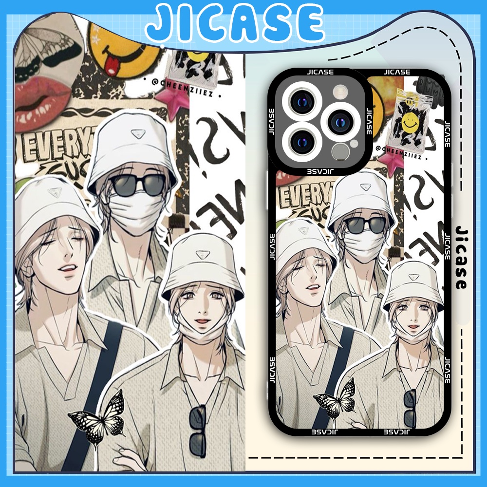 Ốp lưng iphone cạnh vuông Jicase Jinx Lezhin Boylove Manhwa Kim Dan Joo Jaekyung Choi Heeseung Potat
