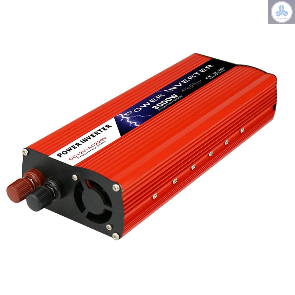 Biến Tần Năng Lượng Mặt Trời 1500w / 3000w dc 12v Sang 220v-240v ac Cổng usb Kép Cho Xe Hơi rv Xe Máy1-vn1