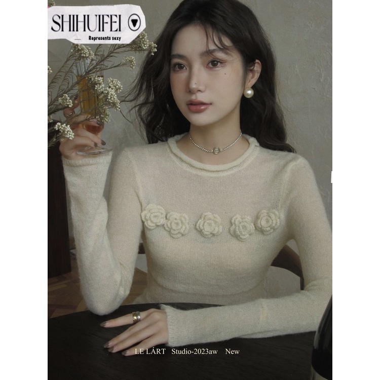 Áo len cardigan SHIHUIFEI WXF23A135K 44Z231031 thời trang thoải mái dễ thương