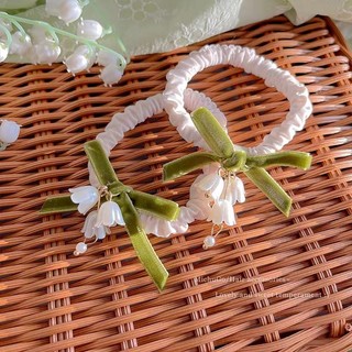 Dây Cột Tóc Co Giãn Đính Nơ Thời Trang Cho Nữ