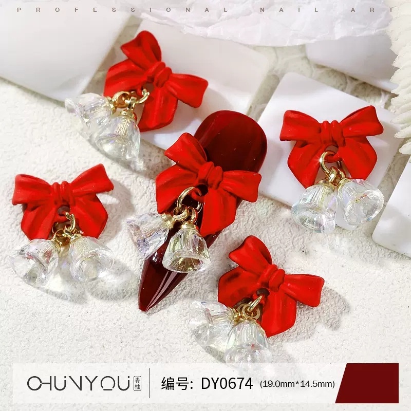 Charm Chuông Noel | Giáng Sinh 2024 | Trang Trí Móng Tay