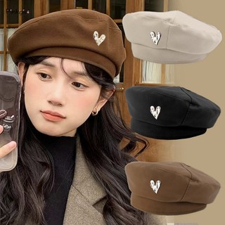 Mũ beret len màu trơn phong cách hàn quốc thời trang thu đông cho nữ