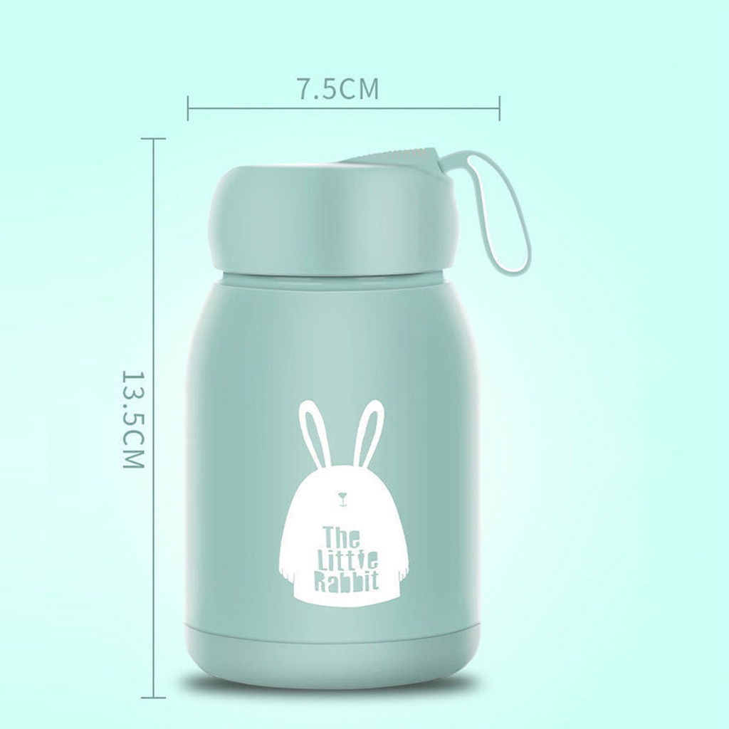 Bình đựng nước giữ nhiệt lõi thuỷ tinh bọc nhựa lúa mạch dung tích 330ml