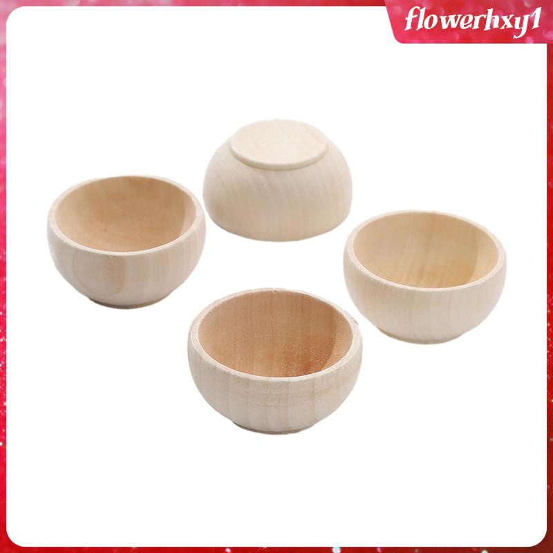Bộ 4 Tô Gỗ Đồ Chơi Tự Vẽ Cho Bé