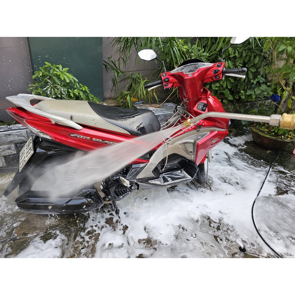 Thanh Nối Dài Đầu Uốn Cong Tích Hợp Béc Phun 25 Độ Cho Máy Rửa Xe Cao Áp