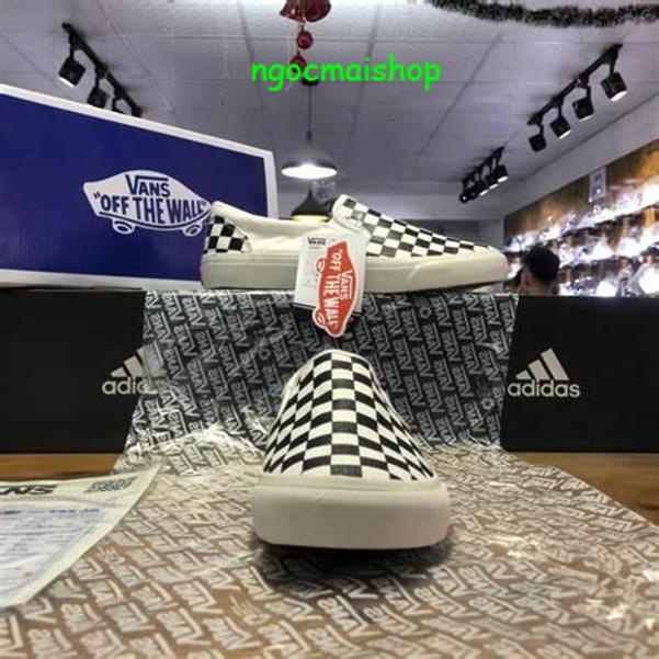 Giày vans slip on caro lười nam nữ đẹp , GIÀY VANS OLD SKOOL  hot hit 2023