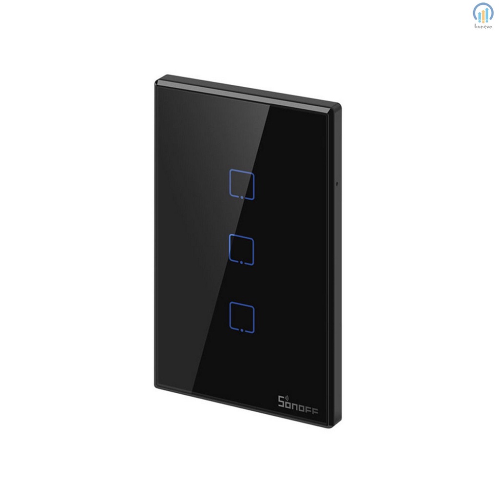 SONOFF T3US3C-TX Smart Switch 3 Gang WiFi Wall Light Switch 433Mhz RF Remote Control Timer