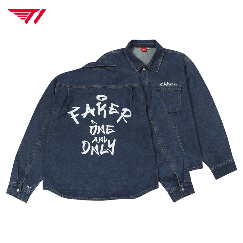 Áo Khoác Bò Denim T1 Faker Xuân Thu - Chính hãng GOALSTUDIO
