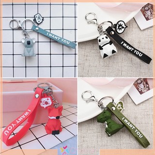 Móc Khóa Hình Khủng Long / Gấu Trúc koala Dễ Thương Mới