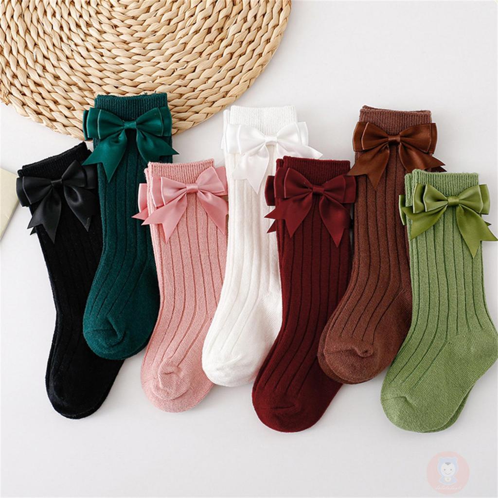 Laa6- Tất Dệt Kim Công Chúa Thắt Nơ Ngọt Ngào Cho Bé Gái Dự Tiệc Cưới Du Lịch