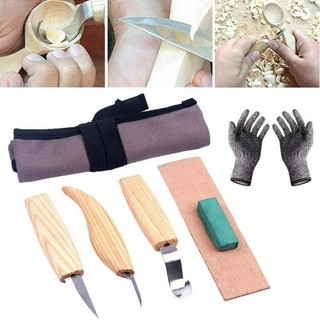 New 6pcs Wood Carving Cutter Chisel Woodworking Whittling Cutter Chip Hand Tool
