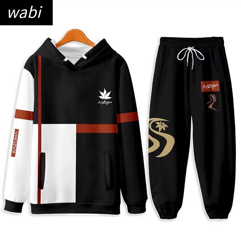Genshin Áo hoodie Tay Dài In Hình kaedehara kazuha 3d Có Khóa Kéo Thời Trang Thường Ngày unisex
