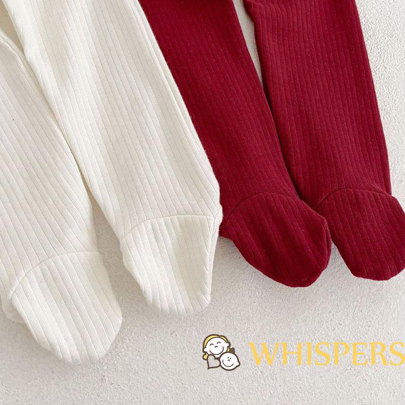 Whispers Quần Tất Lưng Thun Phối Nút Dành Cho Bé Gái 0-18 Tháng Tuổi