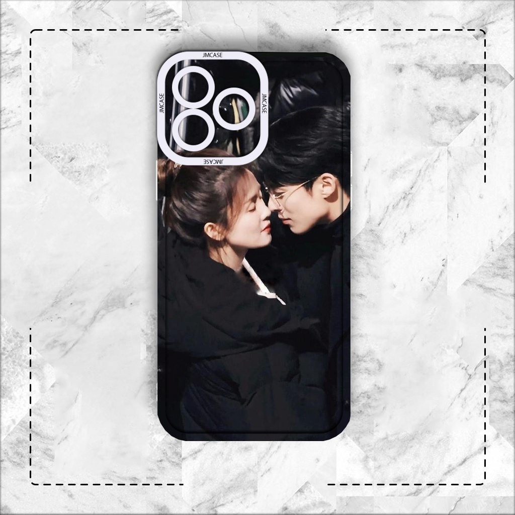 Ốp lưng iphone cạnh vuông Ngôn Tình Dĩ Ái Vi Doanh 8plus/x/xs/11/12/pro/max/plus/promax