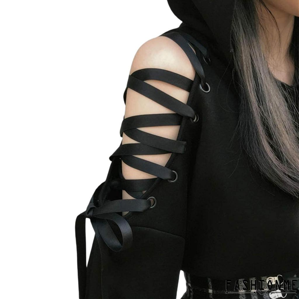 Áo Hoodie Tay Dài Hở Rốn Thời Trang Cho Nữ