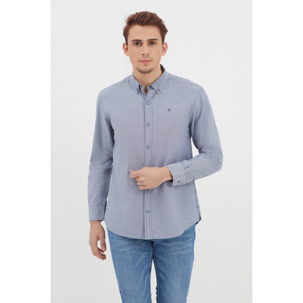 Áo sơ mi nam tay dài button down , thời thượng, lịch lãm, chỉn chu John Henry - WS21SS58P-LC