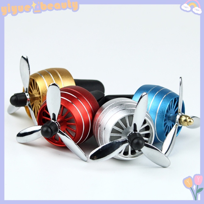 Quạt phản lực đèn led RGB sáp thơm trang trí cửa gió điều hòa nội thất xe ô tô, xe hơi chạy bằng sức gió điều hòa HB