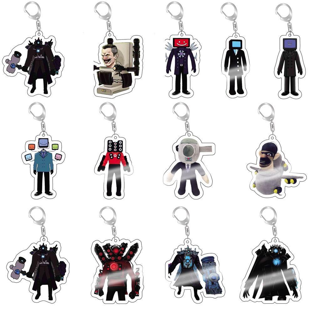 Niuyou Móc Khóa toilet man man Campara man skibidi Bằng Silicon Làm Quà Tặng Cho Nam bop bop