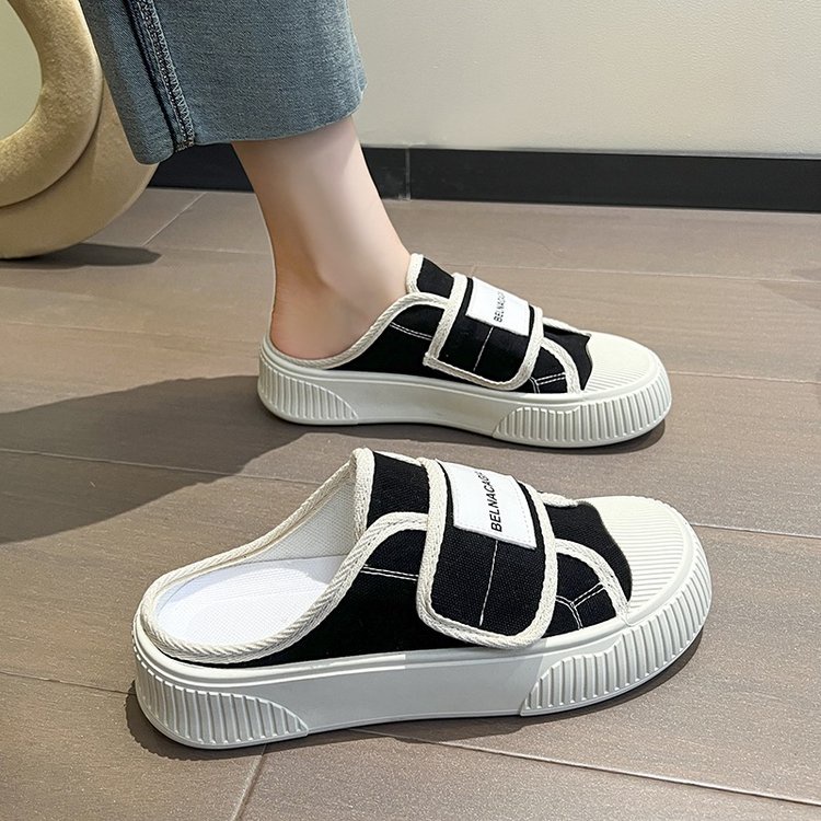Giày Thể Thao Vải canvas Đế Dày Phong Cách Mới 2023 Cho Nữ