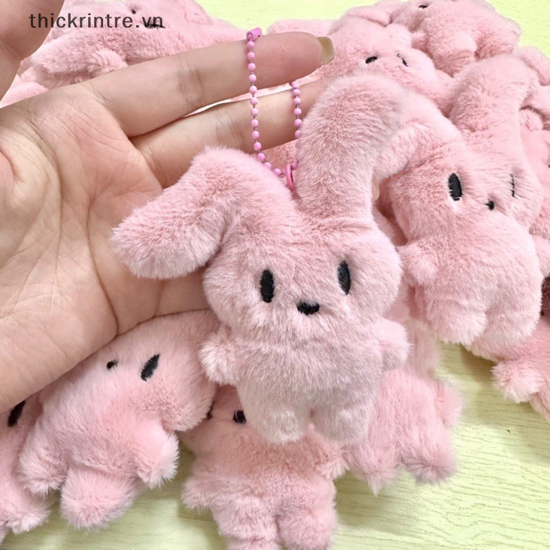 Móc Khóa Thỏ Nhồi Bông Mềm Mại Dễ Thương Cho Bé