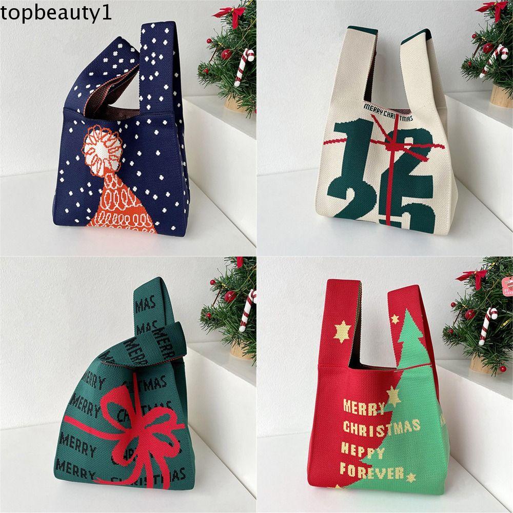 Topbeauty 1 Túi Xách Đan Len Thời Trang Cho Nữ