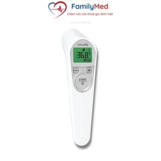 Nhiệt kế điện tử hồng ngoại Microlife NC200 đo trán, đo tự động vật cách dưới 5cm FamilyMed