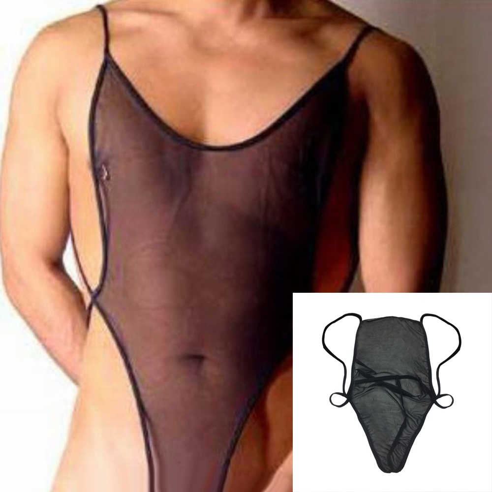 Bộ Đồ Ngủ Liền Thân Hở Lưng Gợi Cảm Cho Nam 50kg - 90kg Thời Trang