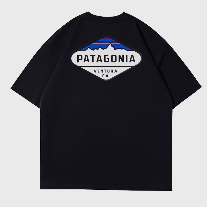 Áo Thun cotton Ngắn Tay In logo patagonia Thời Trang Mùa Hè Cho Nam Và Nữ