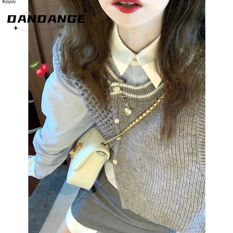 Galaxy Áo Len áo khoác cardigan áo cardigan Thời trang hàn quốc WMY2390669 37Z230911